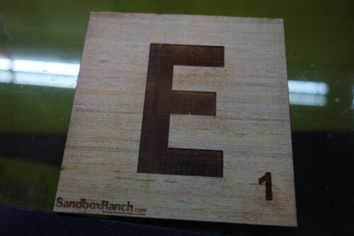 E Scrabble Tile