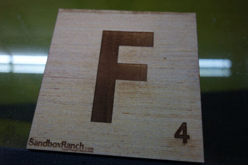 F Scrabble Tile