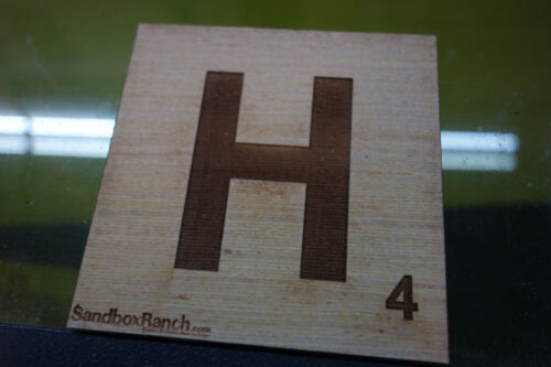 H Scrabble Tile