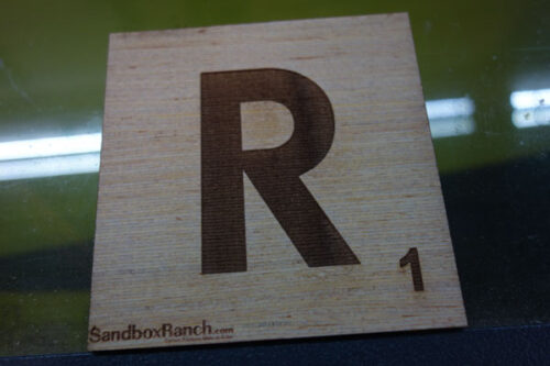 R Scrabble Tile